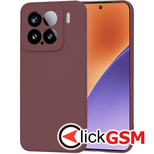 Accesoriu Husa SoftFlex Bordo Xiaomi 15