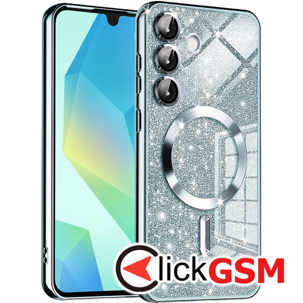 Accesoriu Husa Luxury Crystal Bleu Samsung Galaxy A16