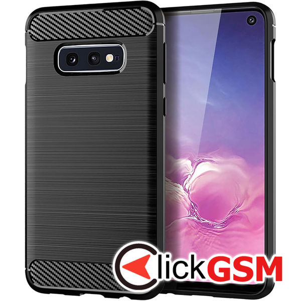 Accesoriu Carbon Silicone Samsung Galaxy S10e