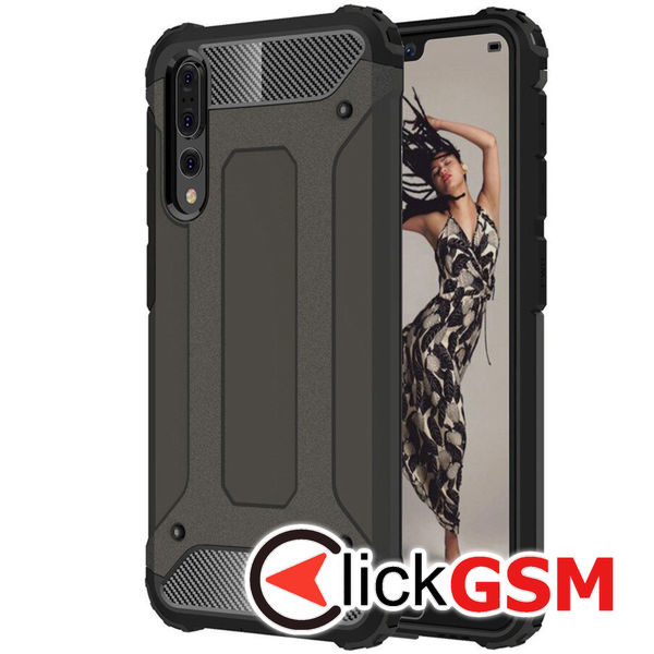 Accesoriu Husa Hybrid Armor Negru Huawei P20 Pro