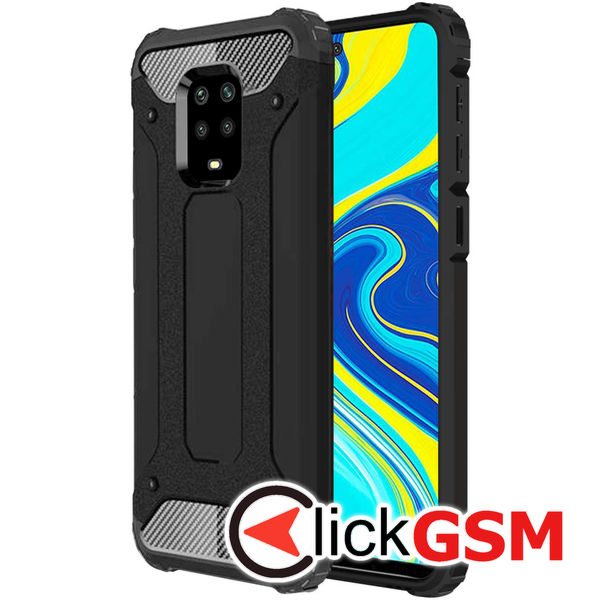 Accesoriu Husa Hybrid Armor Negru Xiaomi Redmi Note 9 Pro