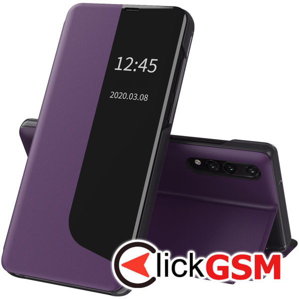 Accesoriu Husa EFold Mov Huawei P20 Pro