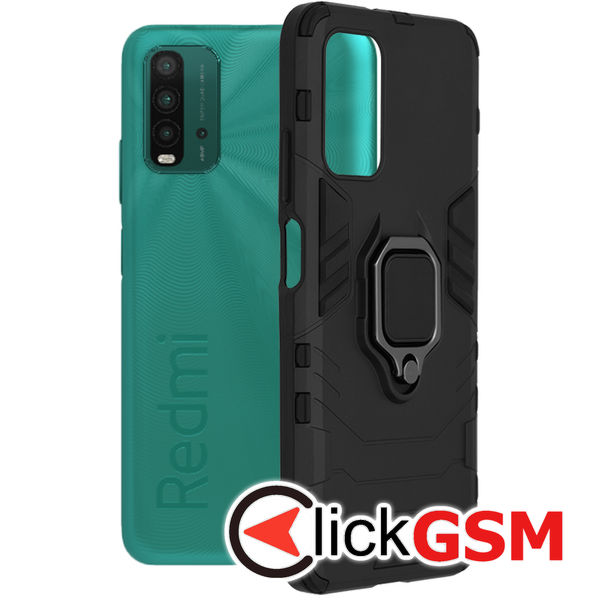 Accesoriu Husa Silicone Shield Negru Xiaomi Redmi 9T