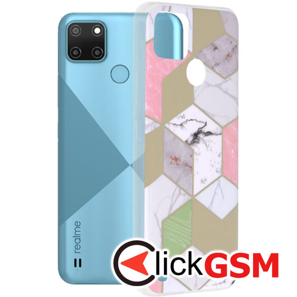 Accesoriu Husa Marble Mov Realme C21Y