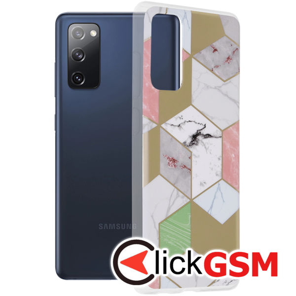 Techsuit - Marble Series - Samsung Galaxy S20 FE 4G / S20 FE 5G - Purple Hex