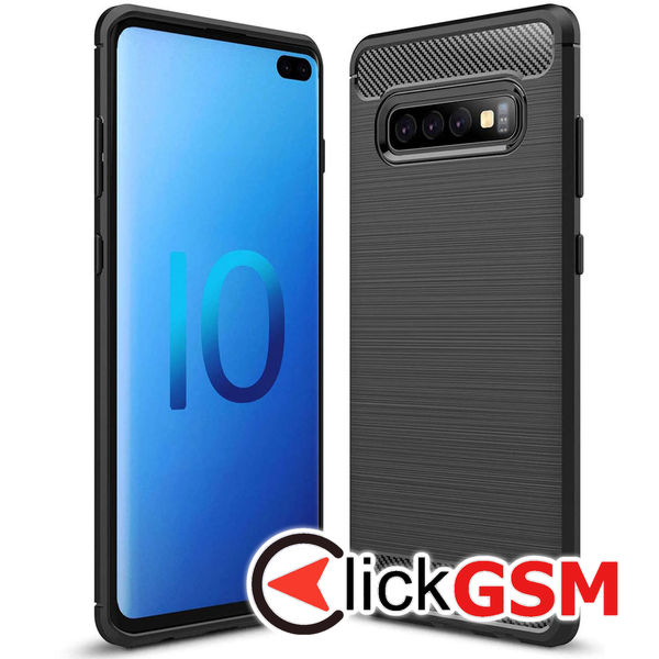 Accesoriu Carbon Silicone Samsung Galaxy S10+