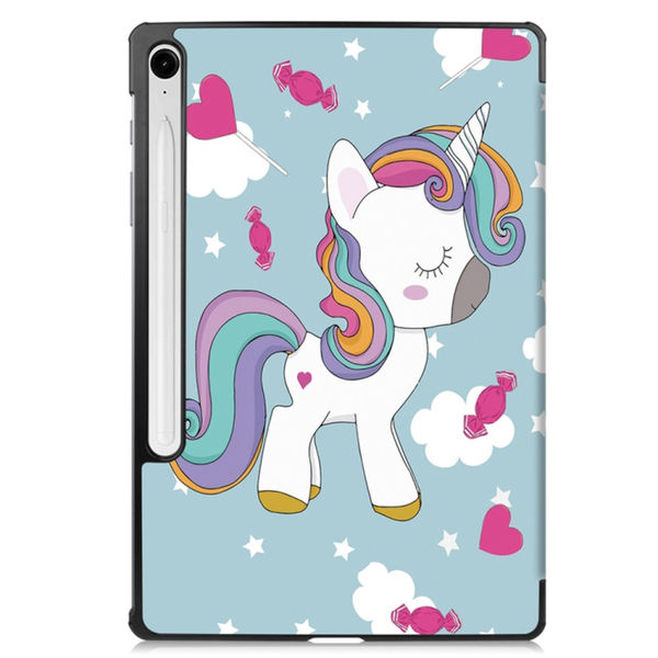 Techsuit - FoldPro - Samsung Galaxy Tab S9 / S9 FE - Unicorn