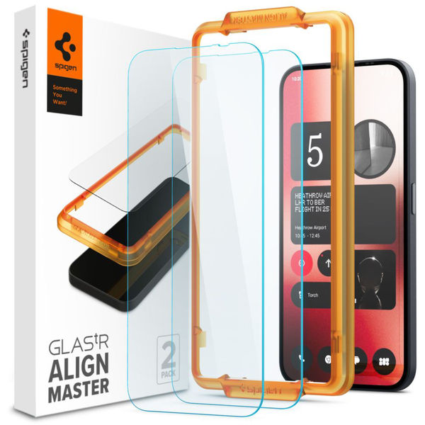 Spigen - Glas.tR Align Master (2 pack) - Nothing Phone (2a) - Clear