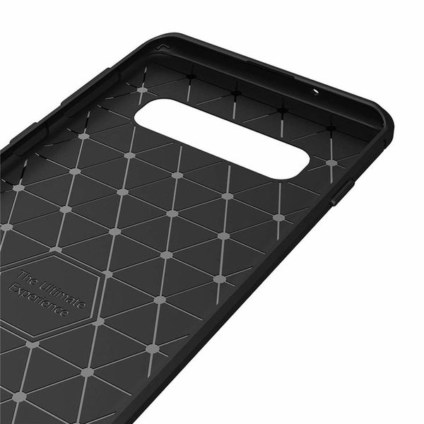 Techsuit - Carbon Silicone - Samsung Galaxy S10 - Black