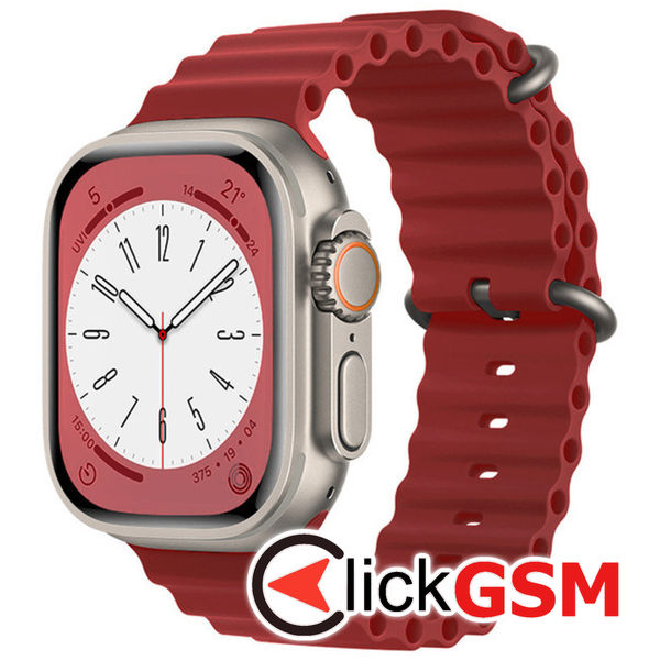 Curea Smartwatch bordo Apple Watch 8m0