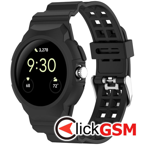 Curea Smartwatch negru Google Pixel watch 3 41mm h2e