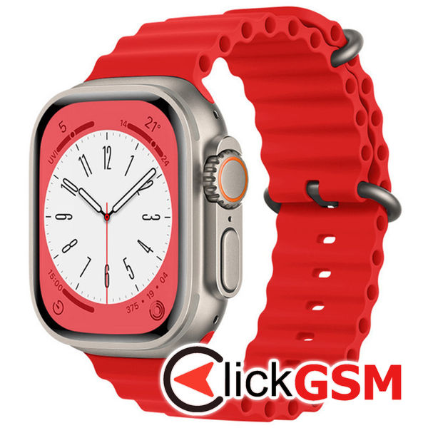 Curea Smartwatch rosu Apple Watch 8ub