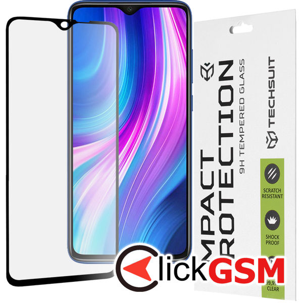 Accesoriu Folie Securizata Negru Xiaomi Redmi Note 8 Pro