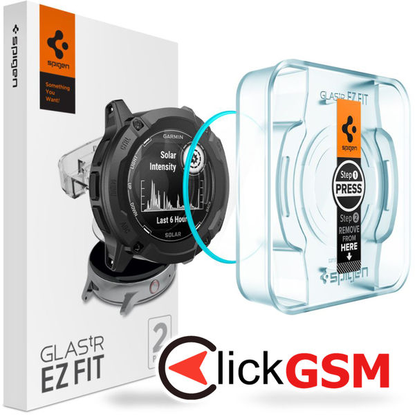 Accesoriu Folie Securizata Transparenta Garmin Instinct 2X Solar