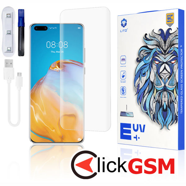 Accesoriu Folie UV Transparenta Huawei P40 Pro