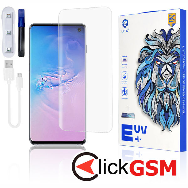 Accesoriu Folie UV Transparenta Samsung Galaxy S10