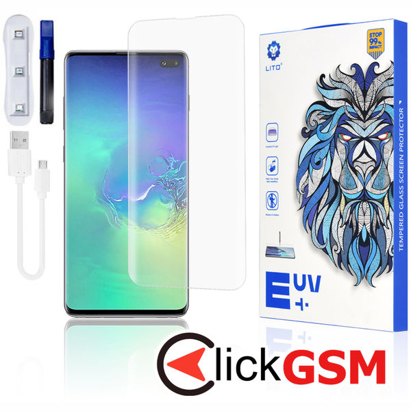 Accesoriu Folie UV Transparenta Samsung Galaxy S10+