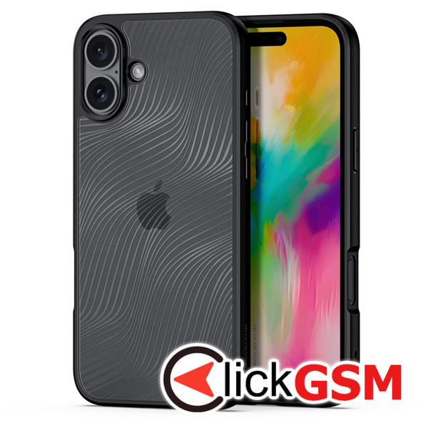 Husa Aimo negru Apple iPhone 16 eab