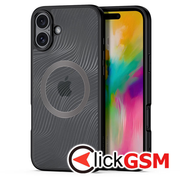 Husa Aimo negru Apple iPhone 16 Plus eyl