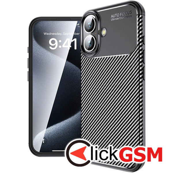 Husa Carbon Fiber Apple iPhone 16 Plus