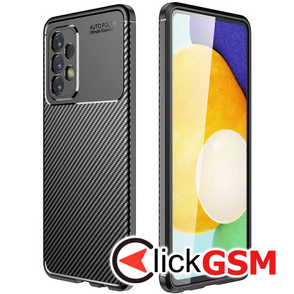 Husa Carbon Fiber negru Samsung Galaxy A23 bh1