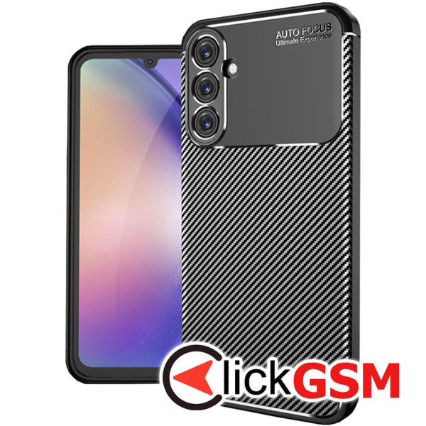 Husa Carbon Fiber negru Samsung Galaxy A25 bh7