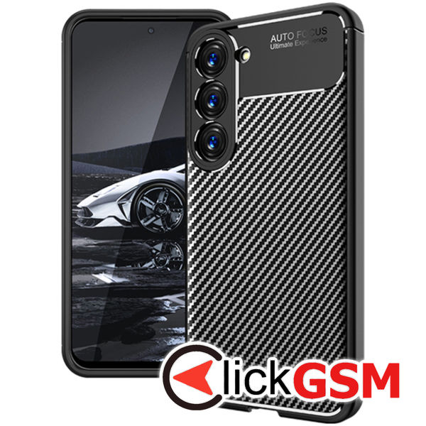 Husa Carbon Fiber negru Samsung Galaxy S23+ bh4