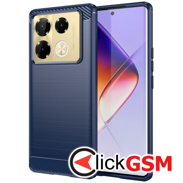 Husa Carbon Silicone Infinix Note 40 Pro+