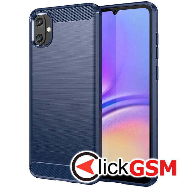 Husa Carbon Silicone albastru Samsung Galaxy A05 bk5