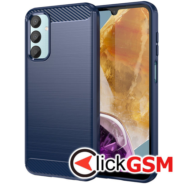 Husa Carbon Silicone Samsung Galaxy M15