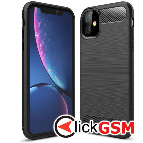 Husa Carbon Silicone Apple iPhone 11