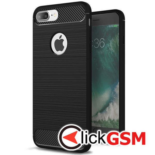 Husa Carbon Silicone Apple iPhone 8 Plus