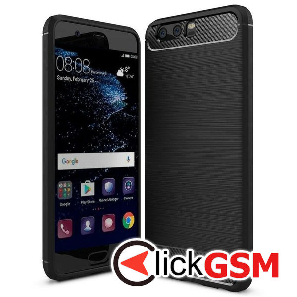 Husa Carbon Silicone Huawei P10 Plus