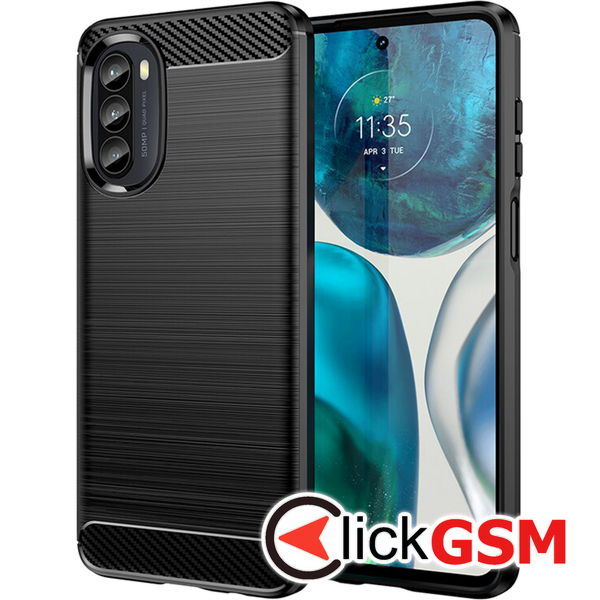 Husa Carbon Silicone Motorola Moto G52