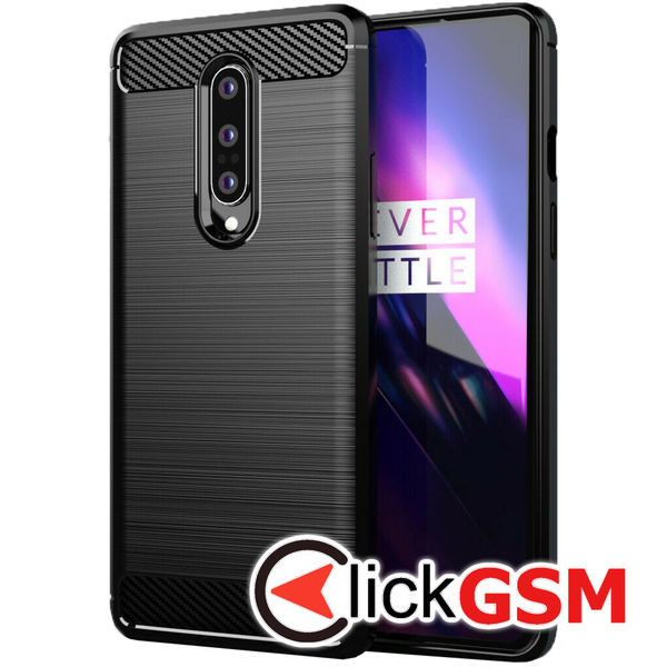 Husa Carbon Silicone OnePlus 8