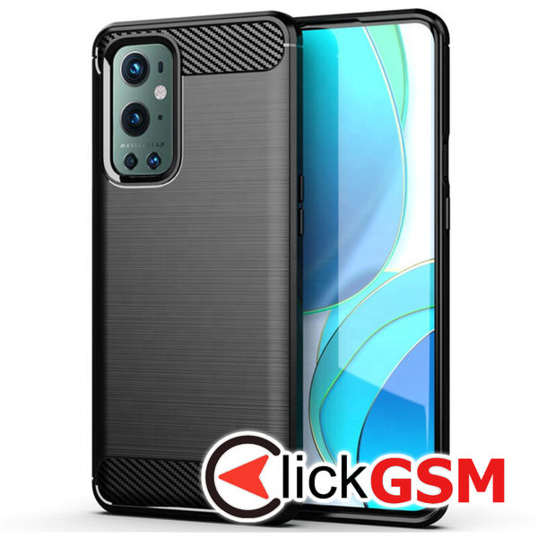 Husa Carbon Silicone OnePlus 9 Pro