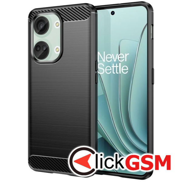 Husa Carbon Silicone OnePlus Nord 3 5G