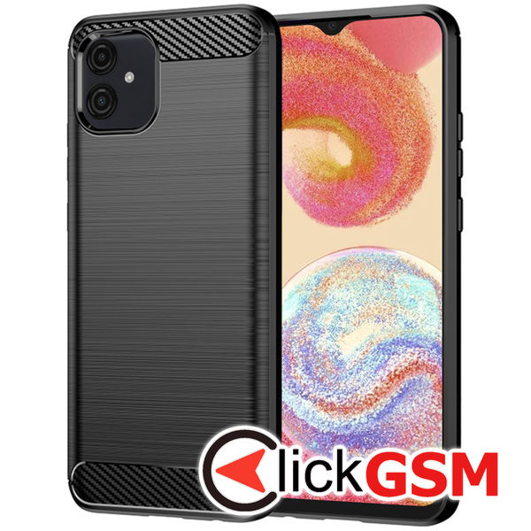 Husa Carbon Silicone Samsung Galaxy A04e