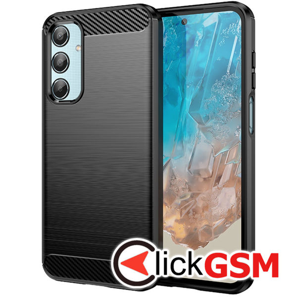 Husa Carbon Silicone Samsung Galaxy M35