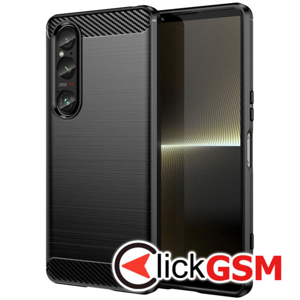 Husa Carbon Silicone Sony Xperia 1 VI