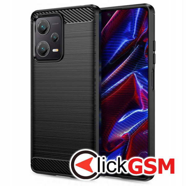 Husa Carbon Silicone Xiaomi Redmi Note 12 5G