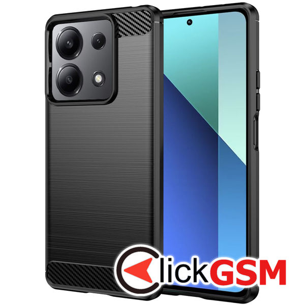 Husa Carbon Silicone Xiaomi Redmi Note 13 4G