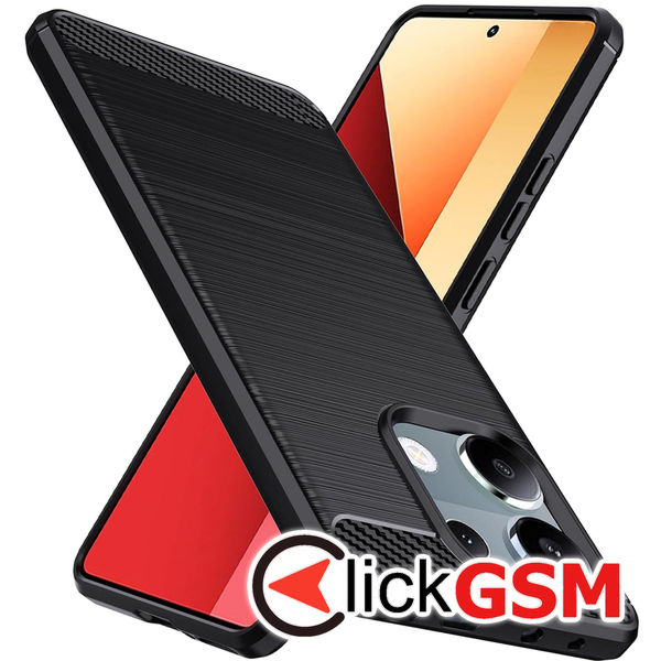 Husa Carbon Silicone Xiaomi Redmi Note 13 Pro