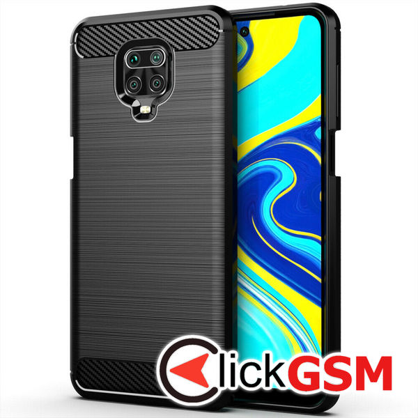 Husa Carbon Silicone Xiaomi Redmi Note 9 Pro