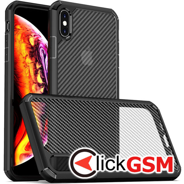 Husa CarbonFuse negru Apple iPhone X 732