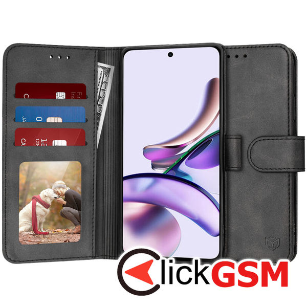 Husa Carte negru Motorola Moto G23 947