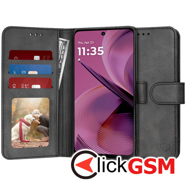 Husa Carte negru Motorola Moto G55 5if