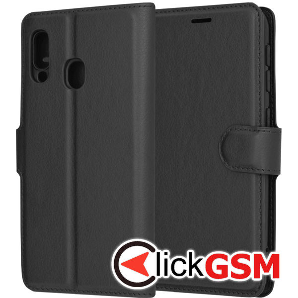 Husa Carte negru Samsung Galaxy A20e bvv