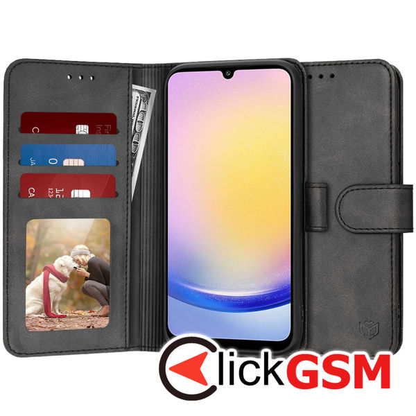 Husa Carte negru Samsung Galaxy A25 92e