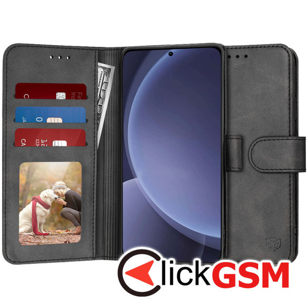 Husa Carte negru Samsung Galaxy S25+ 6a1